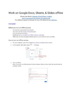 thumbnail of Work on Google Docs, Sheets, & Slides offline