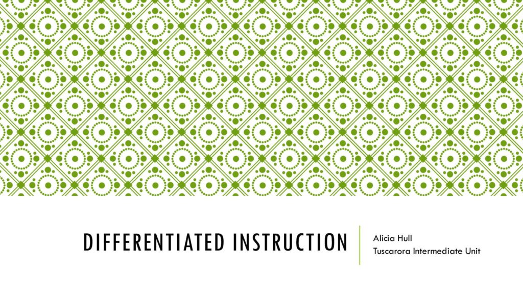 thumbnail of Differentiated Instruction Presentation 8.22.16