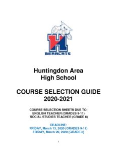 thumbnail of 20-21 HAHS Course Selection Guide