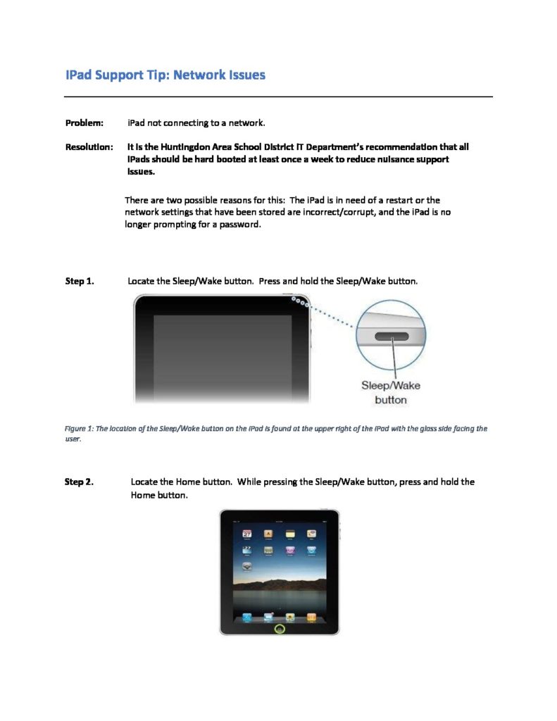 thumbnail of iPad Network Issues