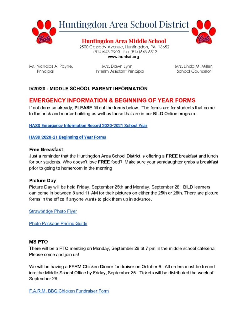 thumbnail of MS Parent Information – 9_20_20