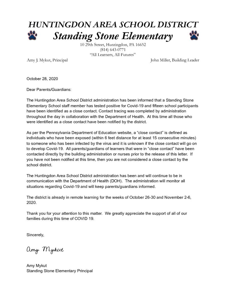 thumbnail of 10272020 STST Close Contact Letter – General notification – Google Docs