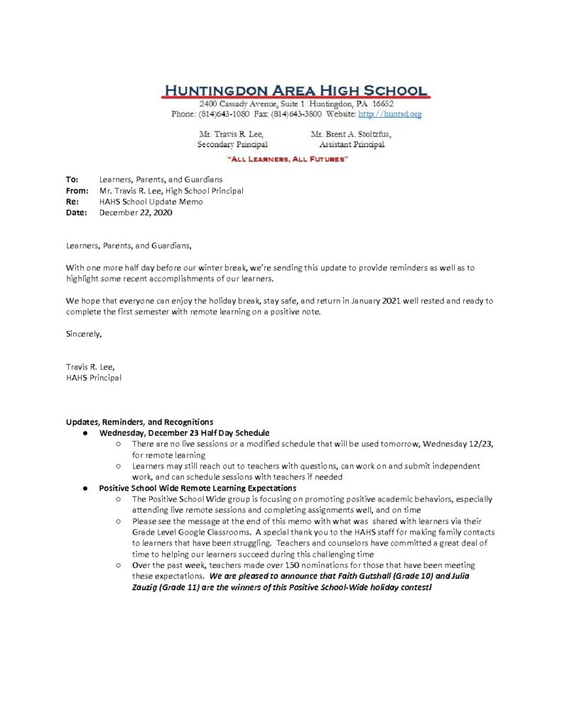thumbnail of _HAHS School Update Memo_ 12_22_20