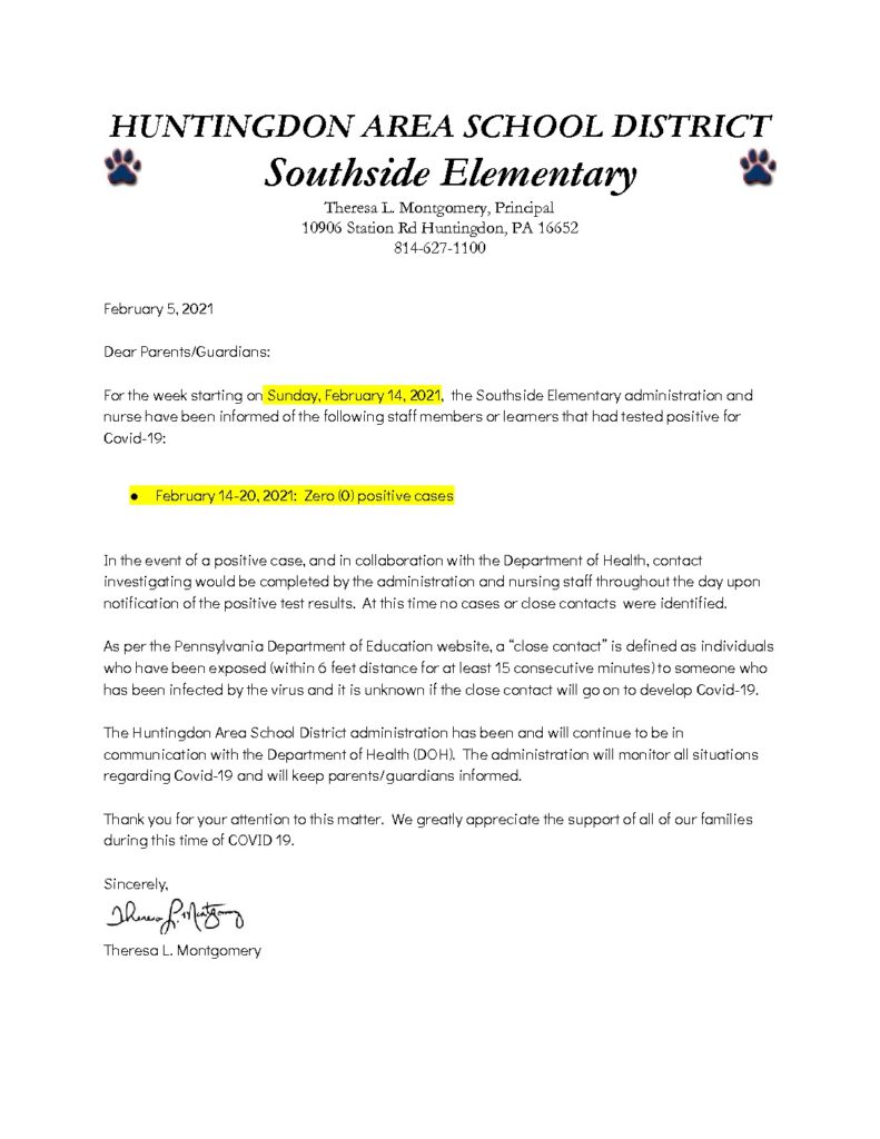 thumbnail of COVID Southside No Positive Cases Letter 2_8_21 (1)