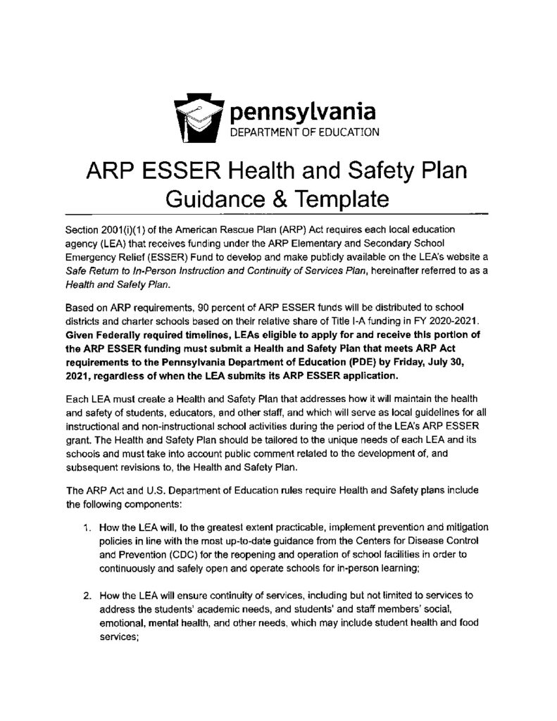 thumbnail of Health & Safety Plan 12132021