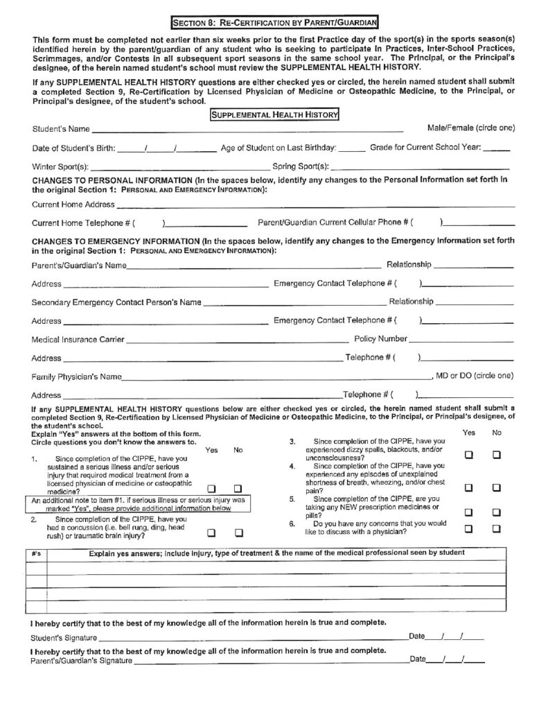 thumbnail of PIAA Recertification Forms