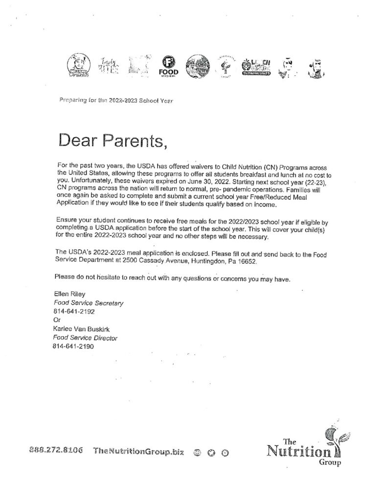 thumbnail of Free and Reduced Price Lunch Forms