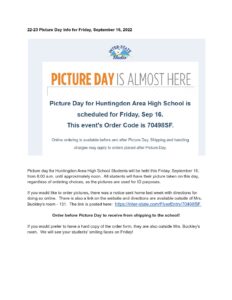 thumbnail of 22-23 Picture Day Info for Friday, September 16, 2022