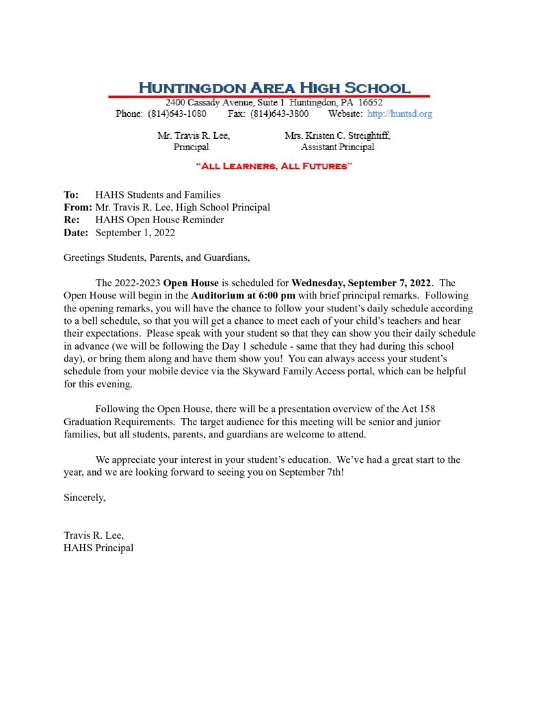 thumbnail of HAHS Open House Memo_ 22-23