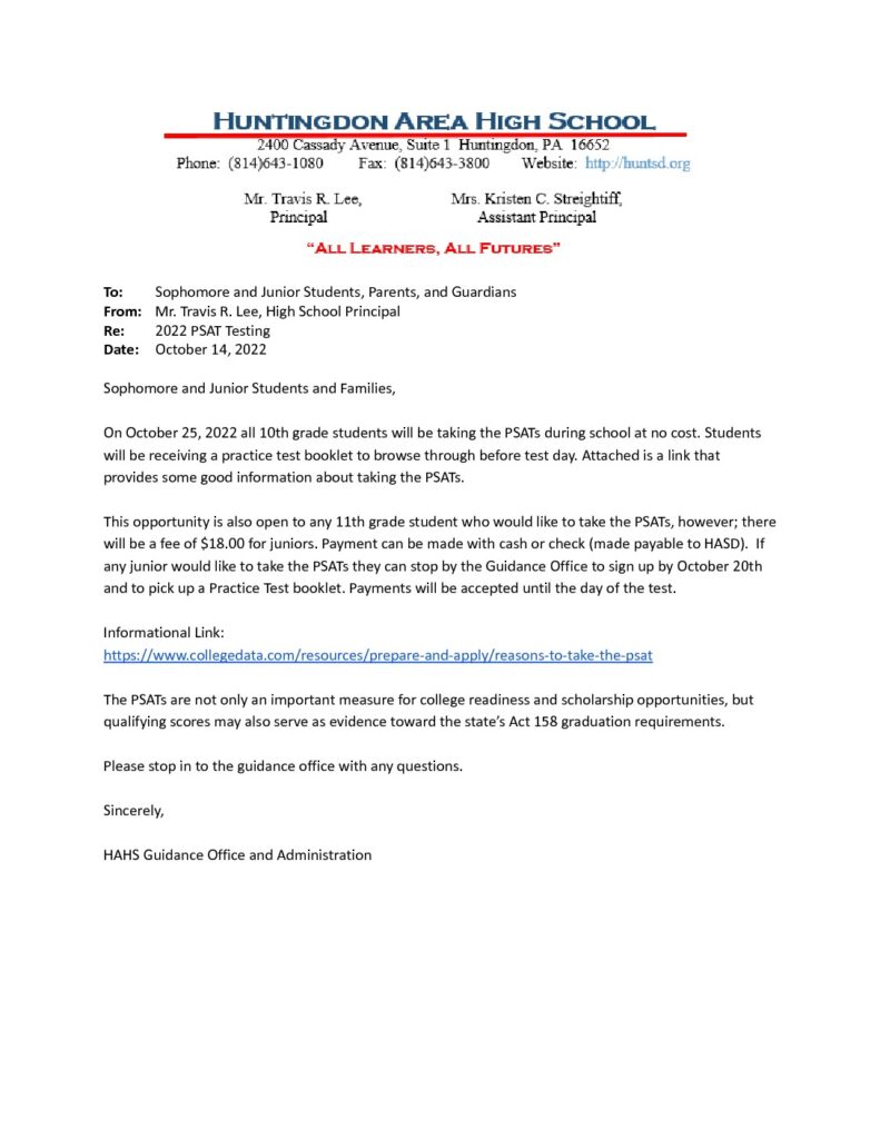thumbnail of 2022 PSAT Information