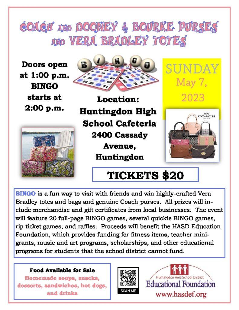 thumbnail of Purses & Totes Bingo Flyer