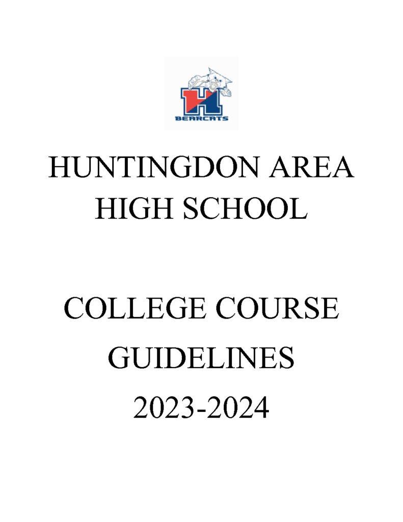 thumbnail of College Course Guidelines 23-24
