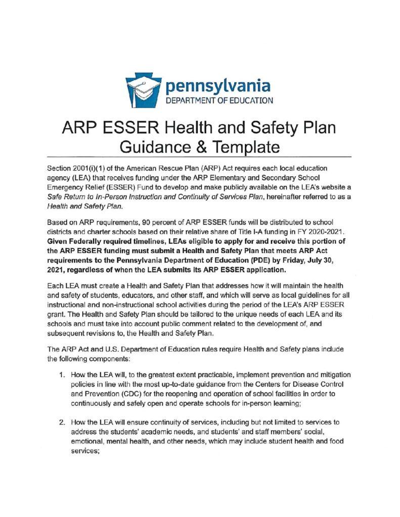 thumbnail of Health & Safety Plan 05152023