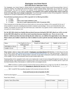 thumbnail of Device Insurance Form 2023-2024
