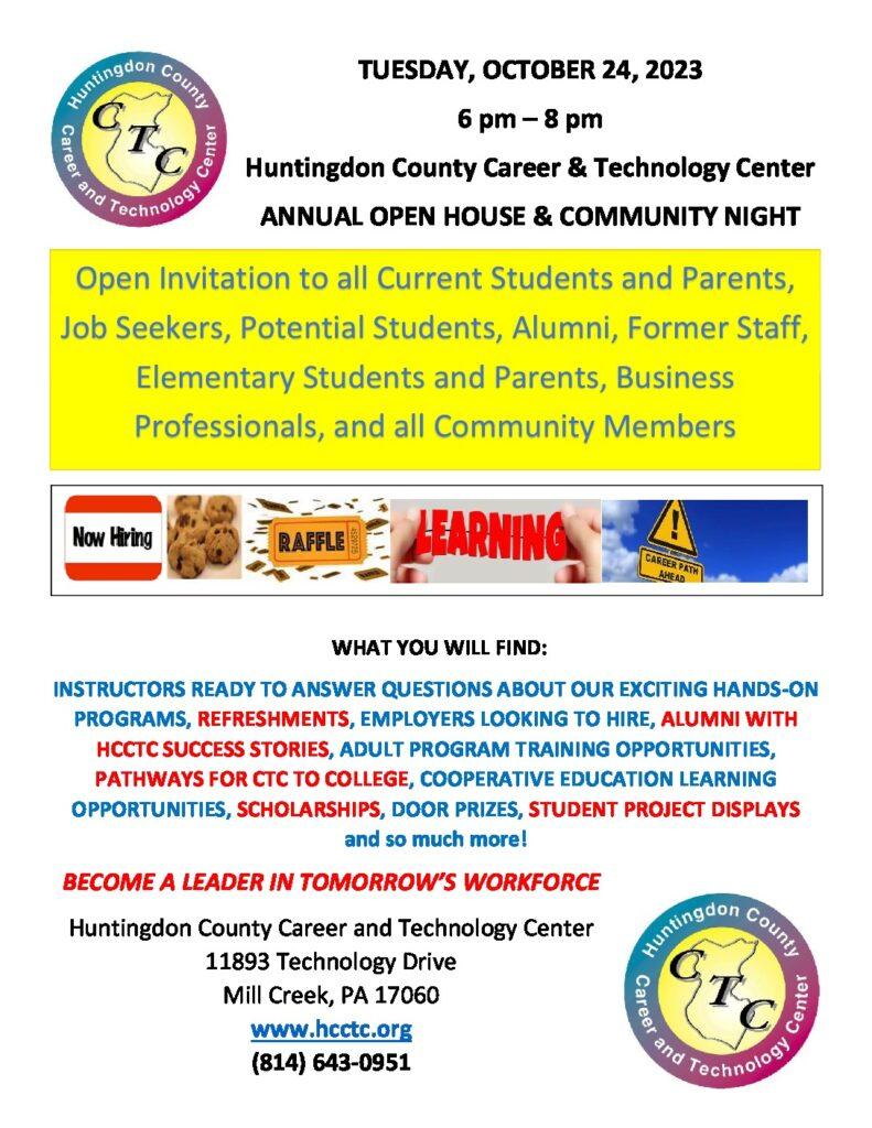thumbnail of Open House & Community Night Flyer