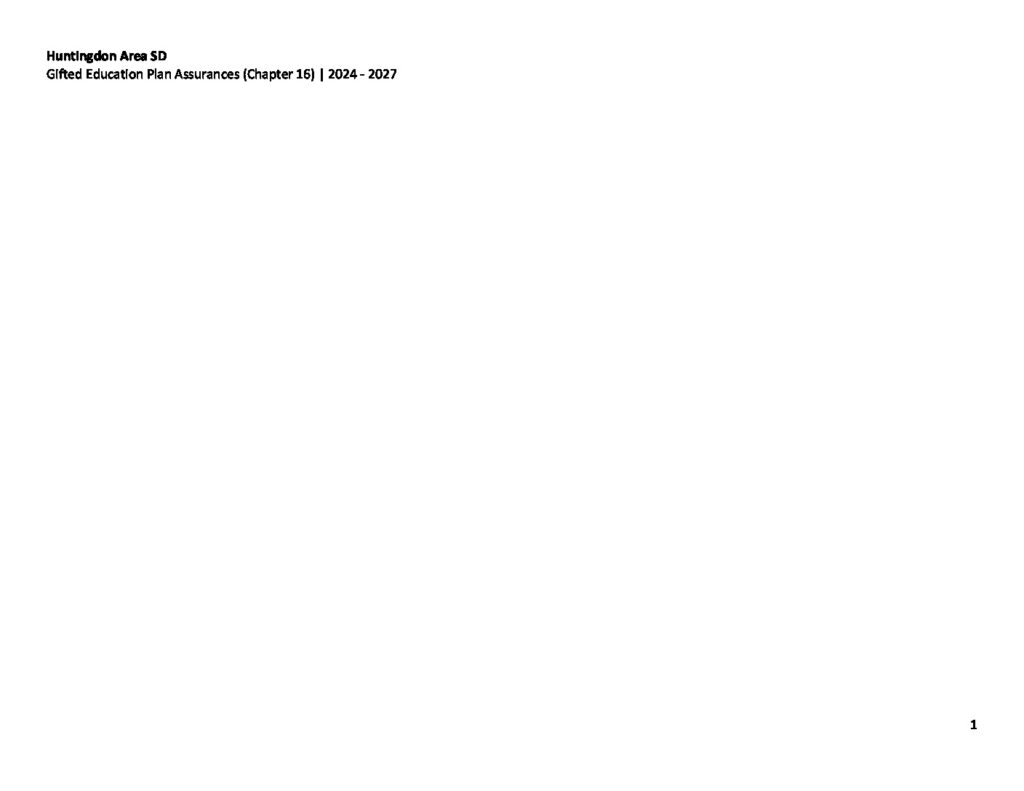thumbnail of HASD Gifted Education Plan Assurances (Chapter 16) _ 2024 – 2027