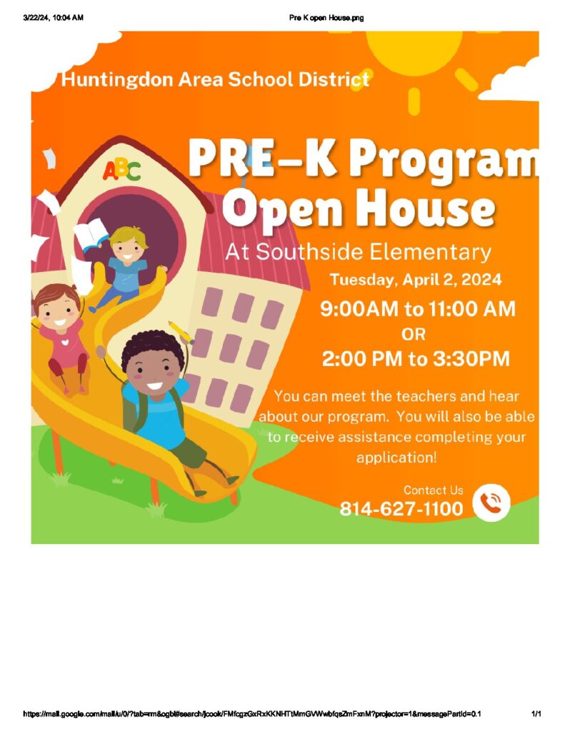 thumbnail of Pre K open House