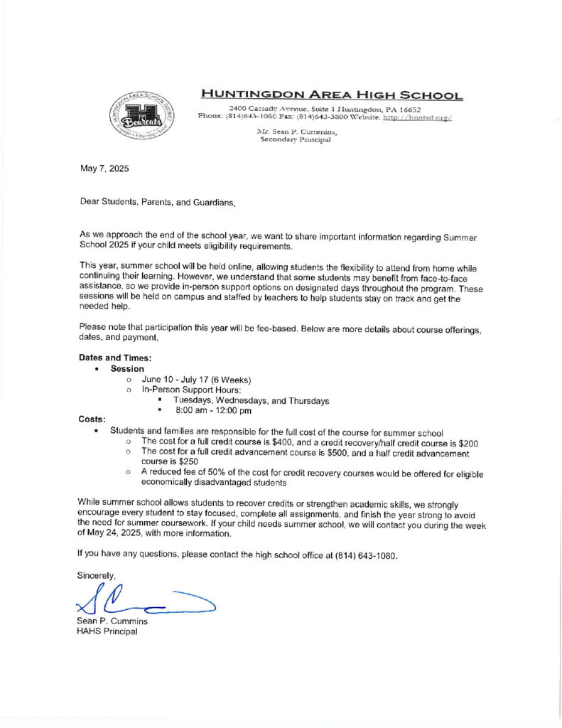 thumbnail of Summer School Memo