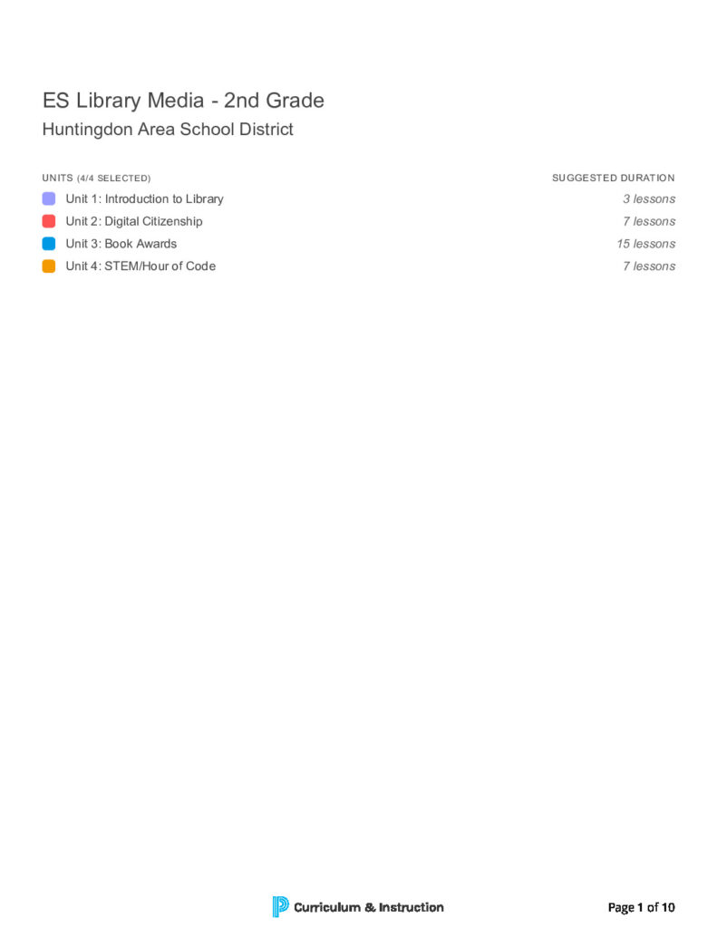 thumbnail of ES Library Media – 2nd Grade