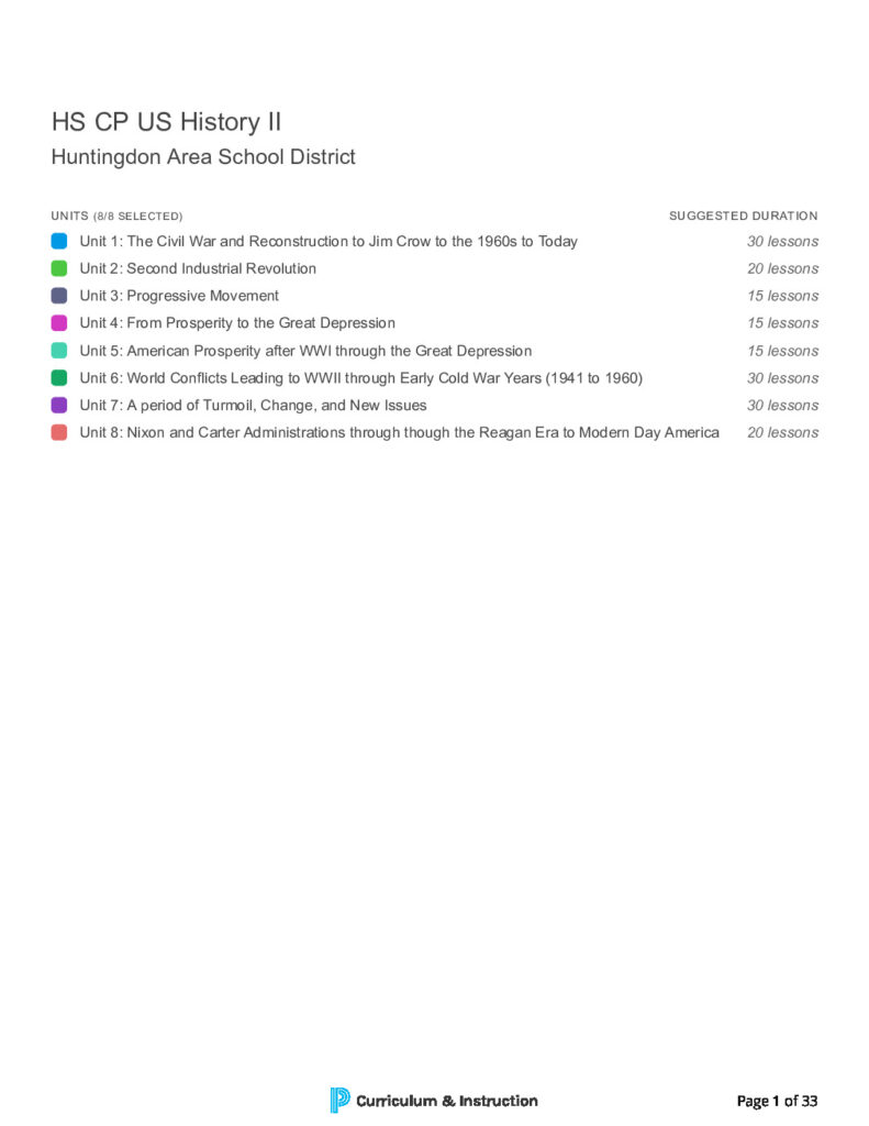 thumbnail of HS CP US History II