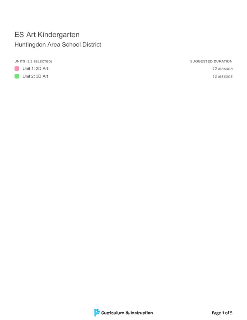 thumbnail of Huntingdon Area School District – ES Art Kindergarten (2)