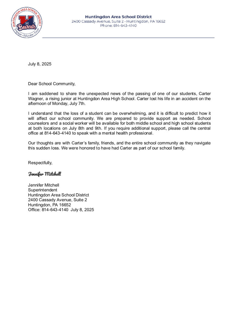 thumbnail of Loss of a Student 7.8.25