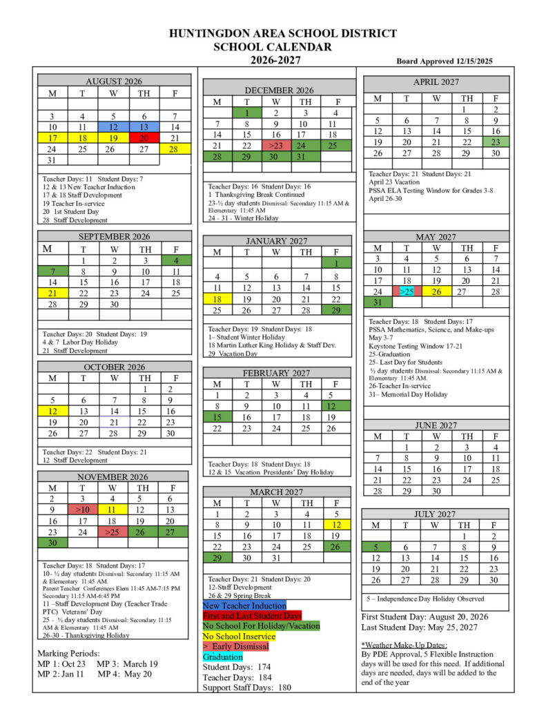 thumbnail of 2026-2027 School Calendar