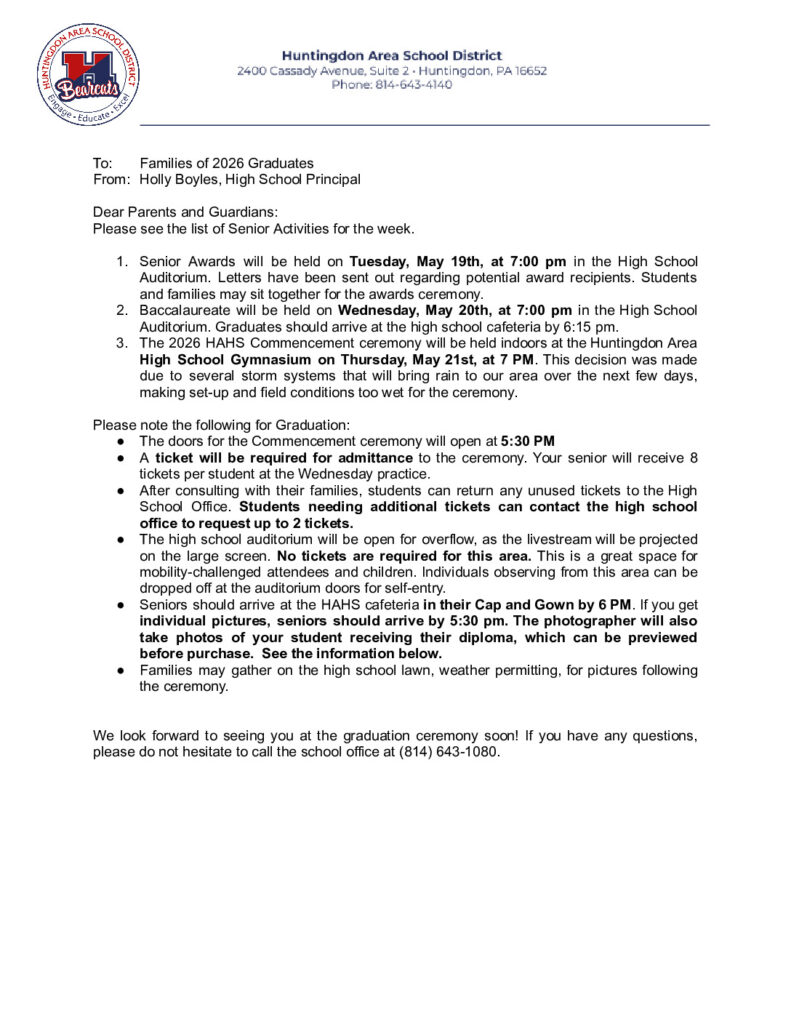 thumbnail of Graduation Information for 2026