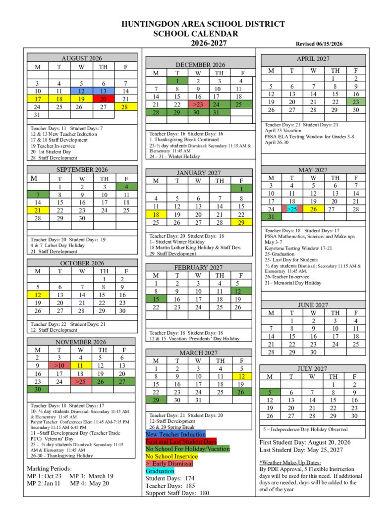 thumbnail of Revised 6_2026 HASD Calender 2026-27 (1)