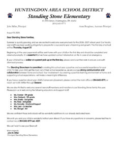 thumbnail of Parent Back to School Letter Standing Stone Elementary (1)